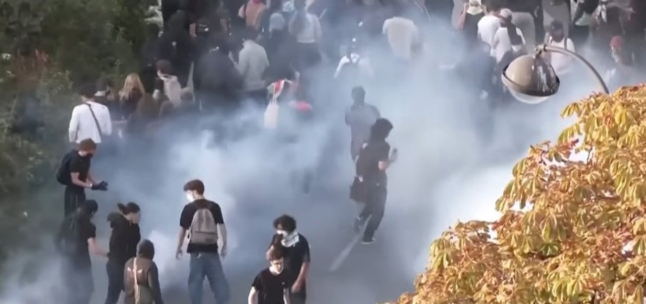 Francia: la Policía reprimió con gases lacrimógenos a estudiantes en una nueva jornada de protestas