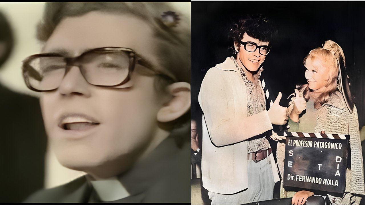 Piero y su paso por el cine junto a Luis Sandrini en “El profesor patagónico”, junto a Soledad Silveyra
