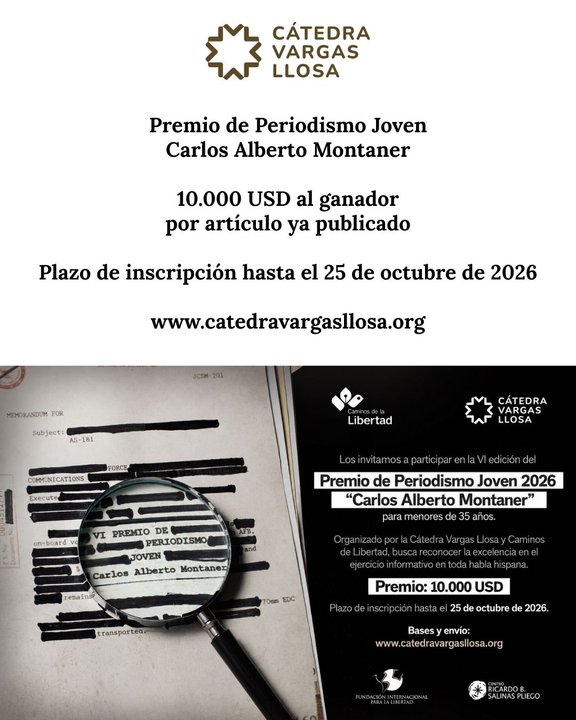 El Premio Carlos Alberto Montaner distinguirá trabajos periodísticos en tres categorías