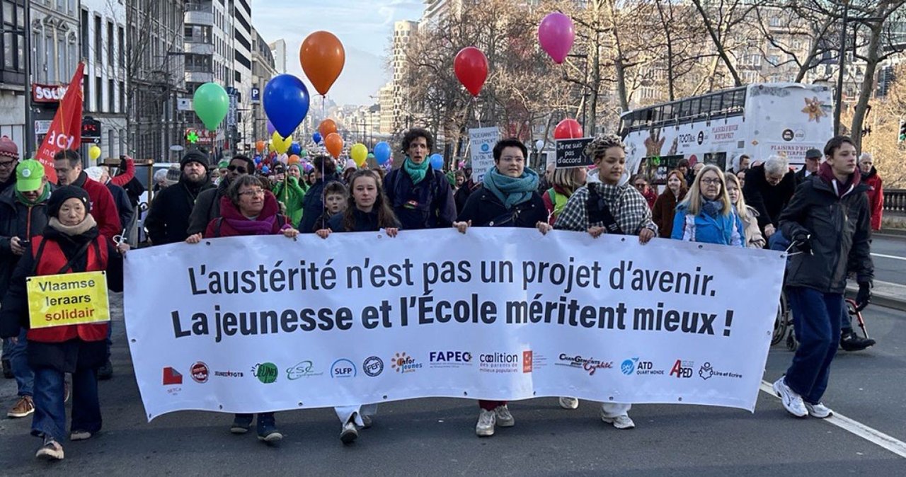 Estudiantes belgas replican protestas francesas: 200 detenidos y movilizaciones en Valonia y Bruselas