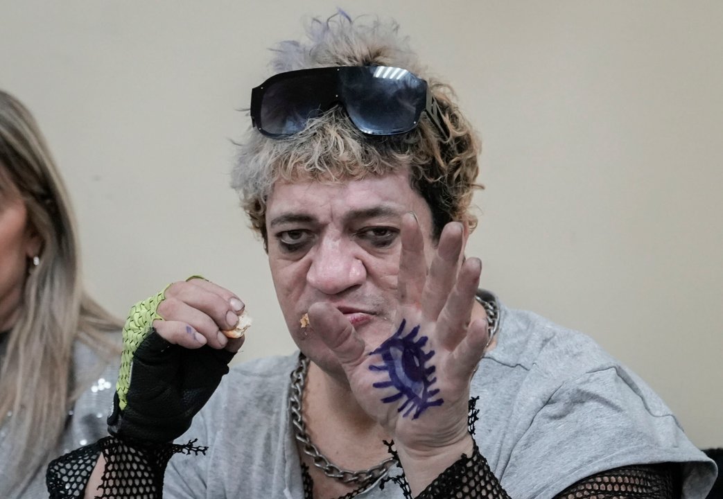 Cristian 'Pity' Álvarez durante el proceso judicial
