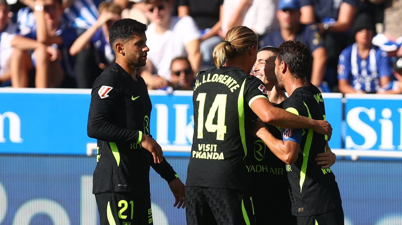 Con gol del Cuti Romero, el Atlético Madrid le ganó agónicamente al Alavés