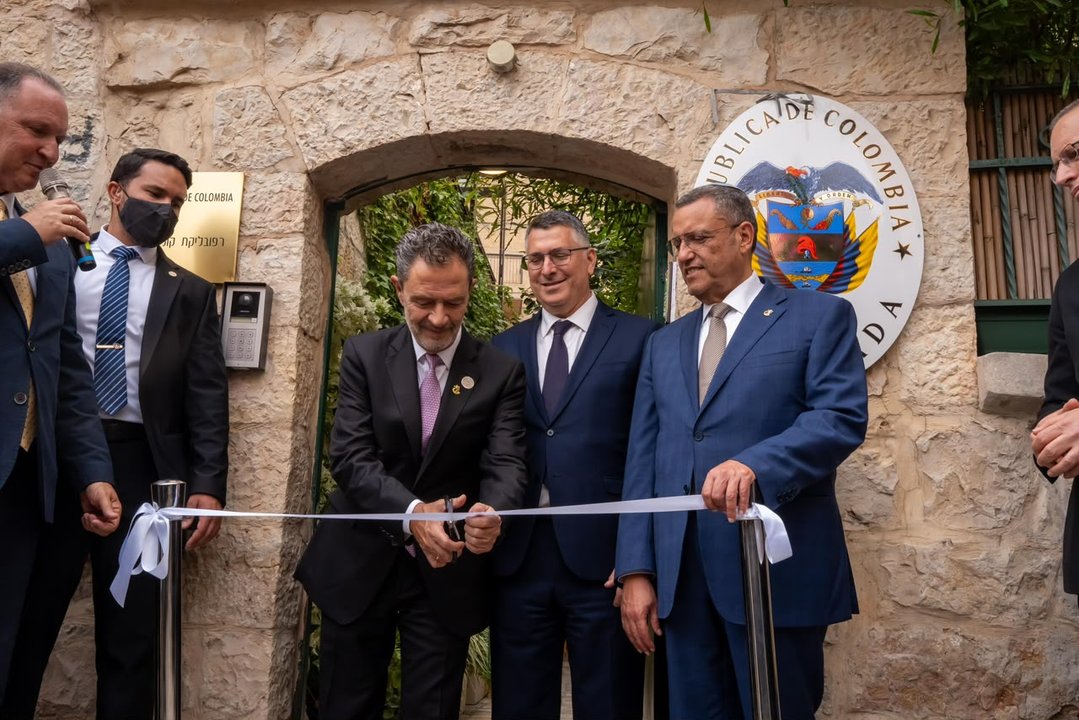 Ceremonia de inauguración de la embajada de Colombia en Jerusalén