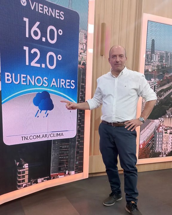 Fernando Confessore, meteorólogo y periodista de TN