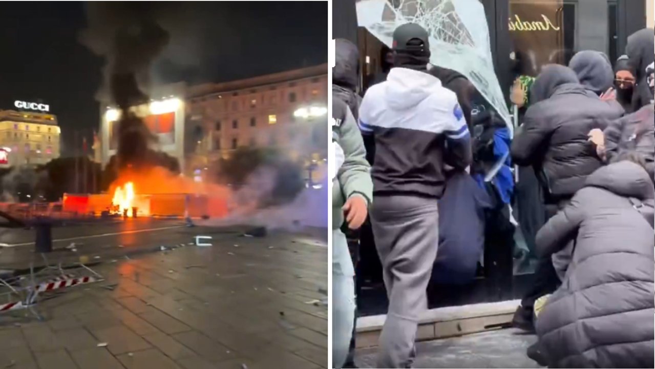 Italia: protestas por el costo de vida dejaron saqueos y más de 200 detenidos en Milán