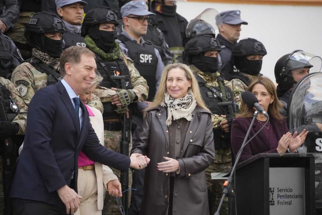 Karina Milei durante el anuncio por el traslado de la cárcel de Devoto