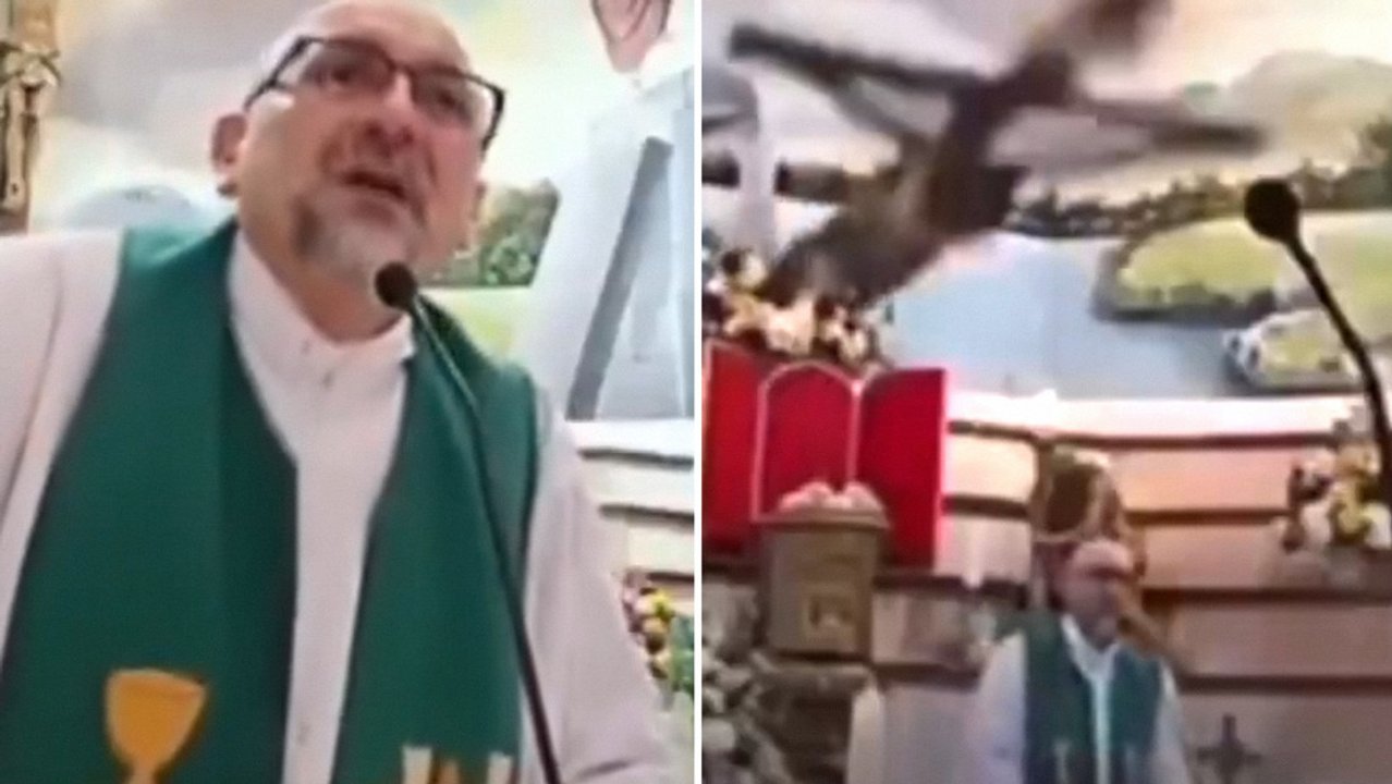 "Un día, todos los que estamos aquí vamos a morir", había dicho el sacerdote aplastado por la cruz