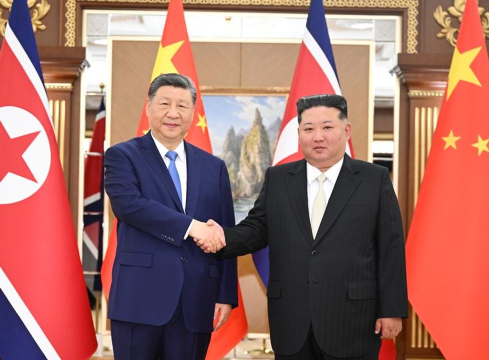Kim Jong-un durante un acto oficial