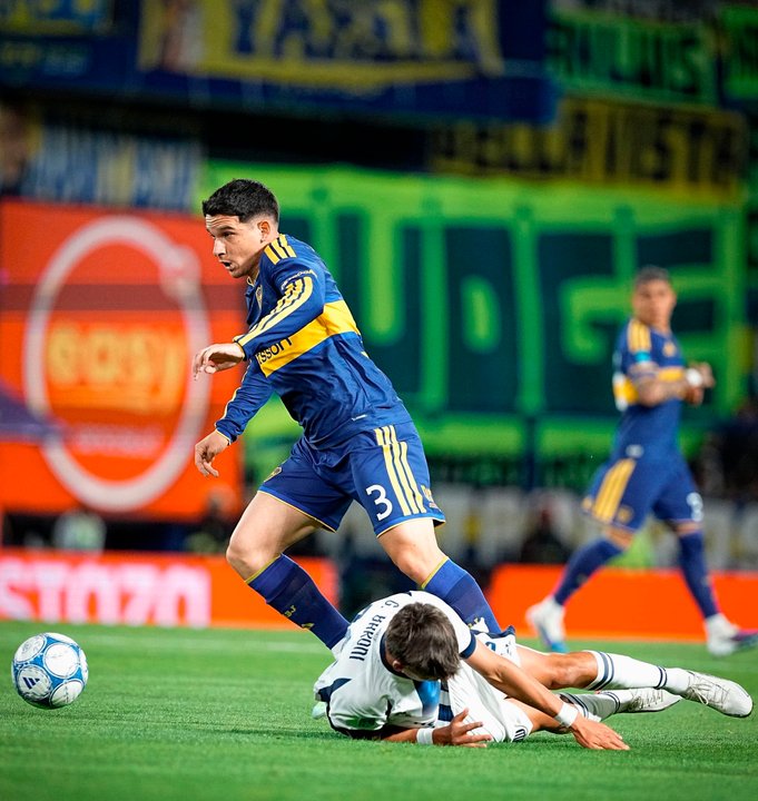 Jugadores de Boca Juniors en el estadio Maracaná, antes del duelo ante Vasco da Gama