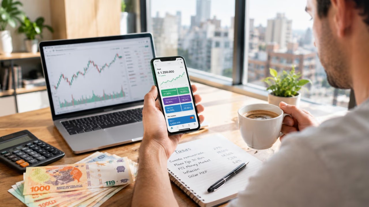 Billeteras virtuales y bancos que más rinden en Argentina