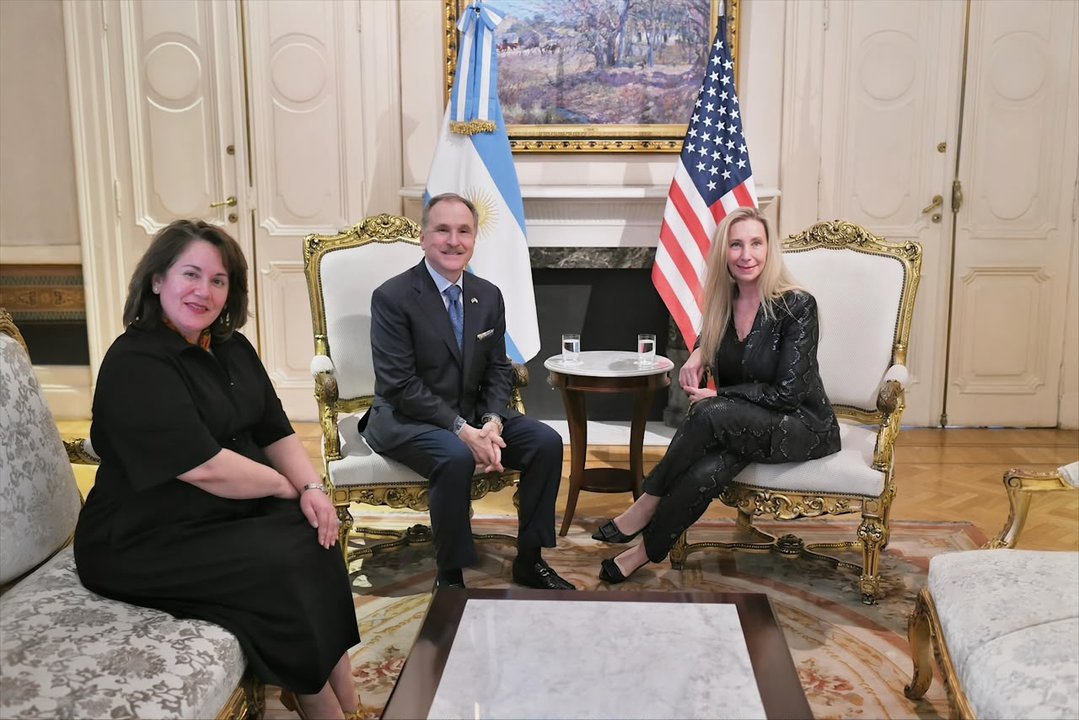 Karina Milei recibió al embajador de EE.UU. tras el anuncio de inversiones por US$ 20.000 millones