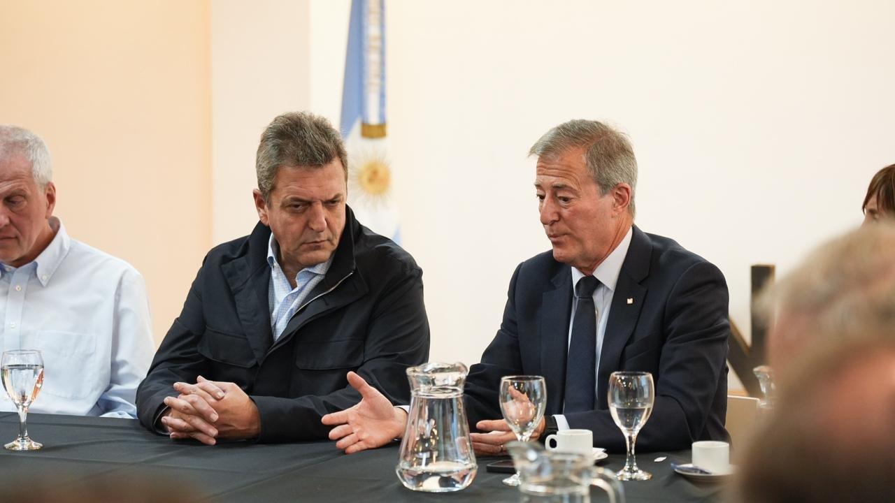 Sergio Massa reunido con rectores universitarios en la UNSAM