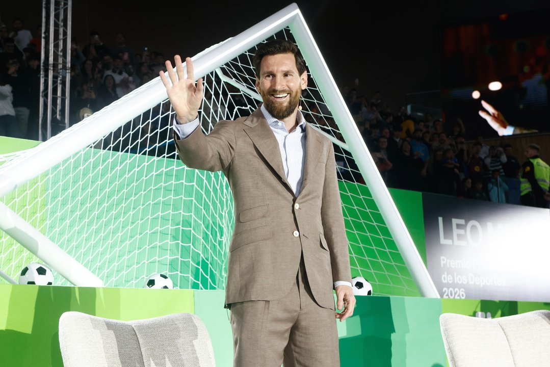 Lionel Messi fue el protagonista de un evento solidario para jóvenes en España