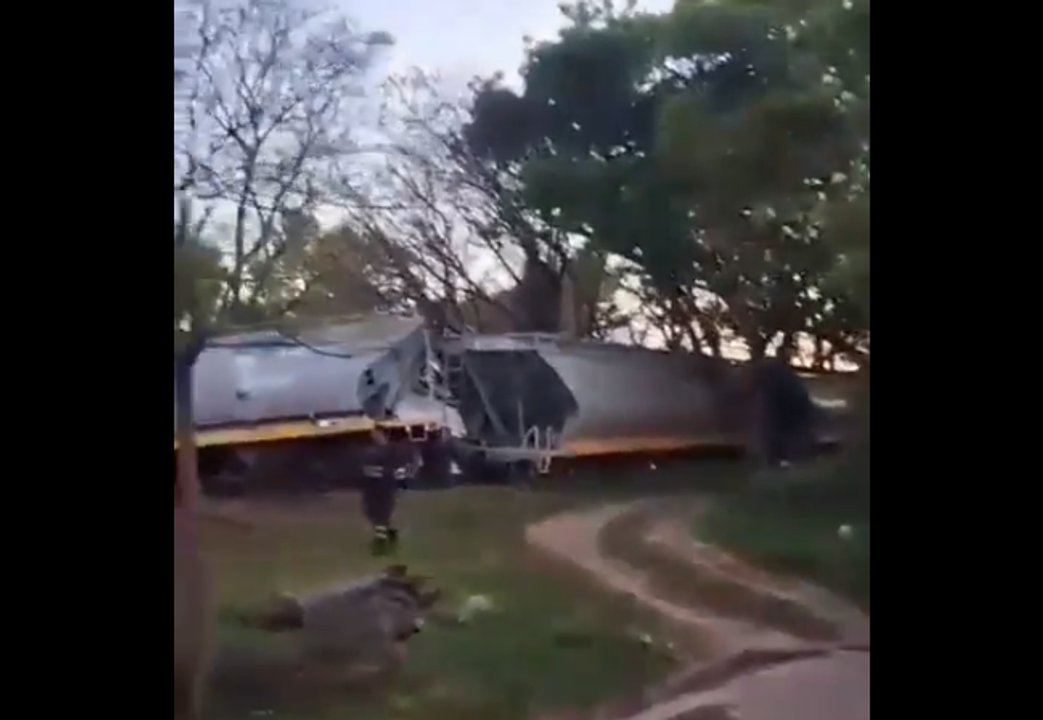 Un tren del Belgrano Cargas descarriló en Santa Fe